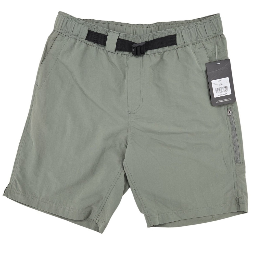 Swiss Alps Performance Stretch Hiking Shorts Green Men's MEDIUM NWT‎